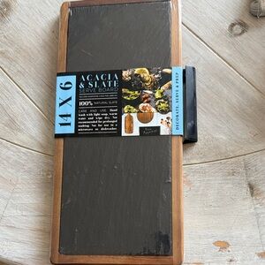 Acacia and Slate Serve Board